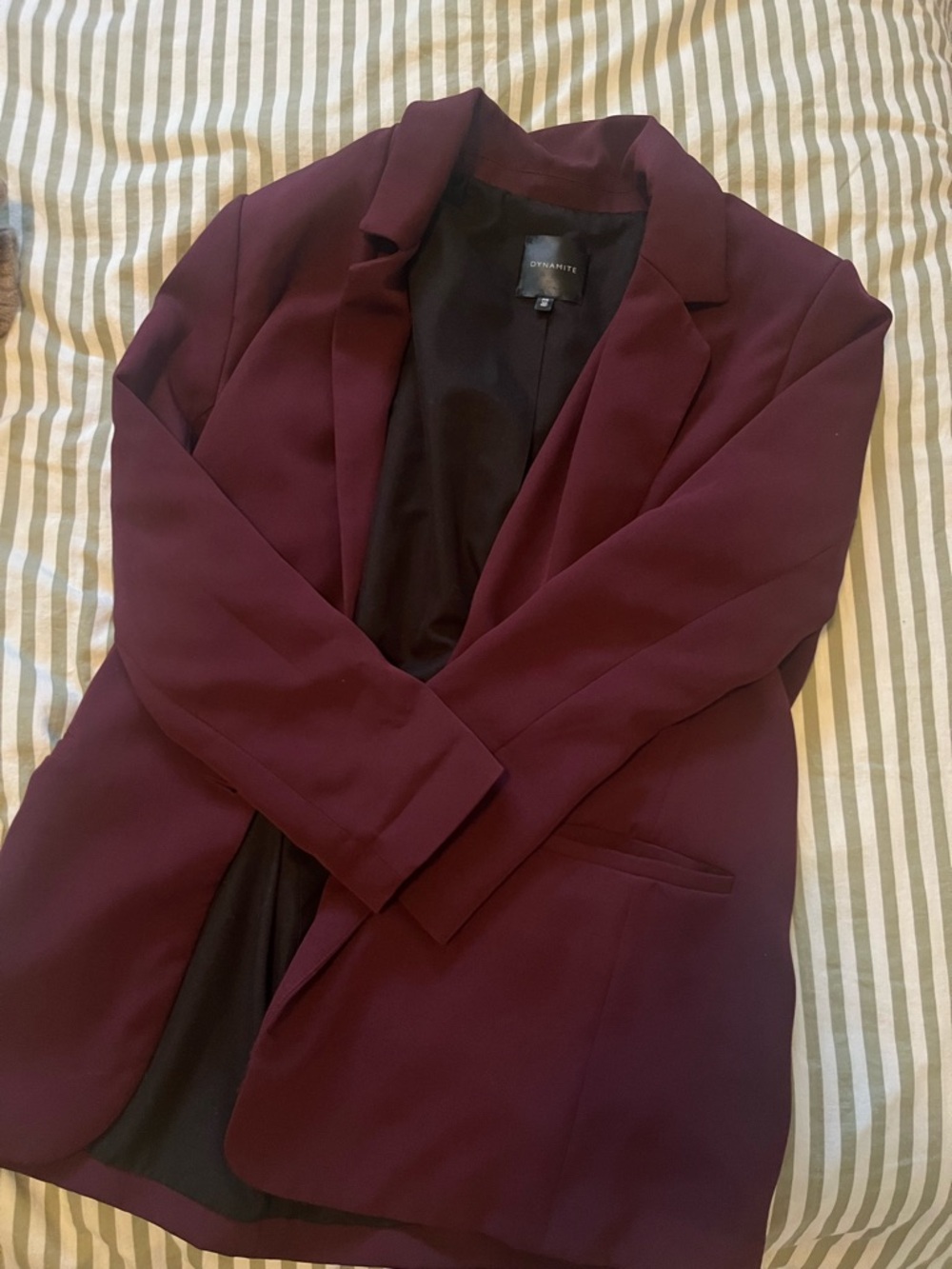 Dynamite Women's Burgundy Blazer